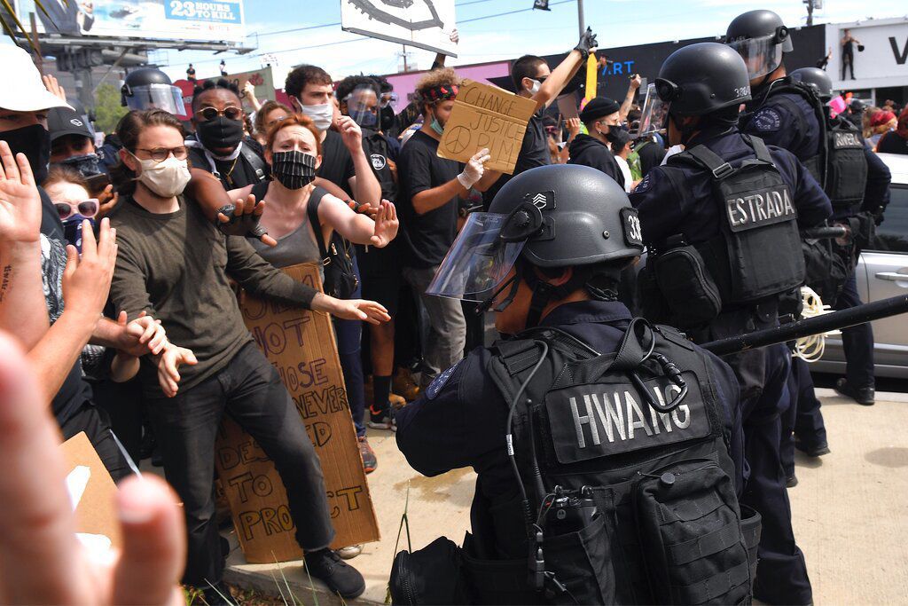 APTOPIX Minneapolis Police Death Los Angeles